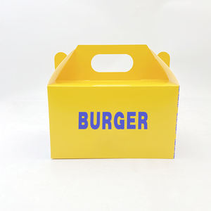 Cajas de Cartón para <span class=keywords><strong>Hamburguesas</strong></span>, Pollo Frito y Comida para Llevar, Personalizadas de Fábrica, con Laminado Mate, Cartón Marfil, Desechables - Product Image 2