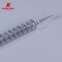 1ml 2ml 5ml 10ml 25ml 50ml Pipette sérologique stérile jetable en plastique polystyrène pour sciences médicales