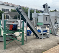 Moulin mélangeur granulateur refroidisseur emballage HKJ250 moulin à granulés d'alimentation en anneau 1-2 tonnes ligne de production complète de granulés d'alimentation