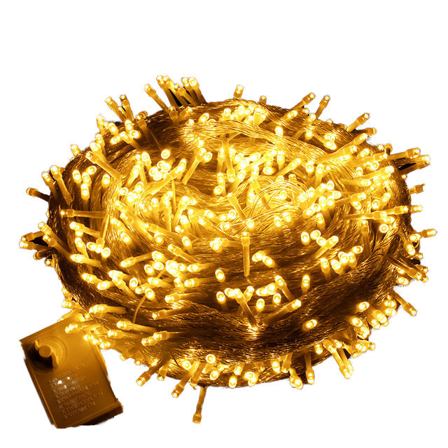 IP44 Rated Indoor/Outdoor 100LED Fairy String Lights 10M 20M 30M 50M 100M Waterproof Plastic Christmas Decorations for Holidays