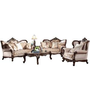 Ensemble de canapés de salon en bois massif de qualité supérieure - avec housse de canapé design, meubles de salon très vendus pour la <span class=keywords><strong>d</strong></span>écoration de la maison et de l'hôtel - Product Image 1