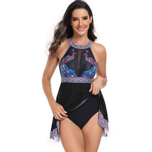 Oem Plus <span class=keywords><strong>Size</strong></span> Een Stuk Badpak 2021 Vrouwelijke <span class=keywords><strong>Xl</strong></span> <span class=keywords><strong>Xxl</strong></span> Zwemkleding Vrouwen Een Stuk Badmode Monokini Vintage vrouwen Badpak - Product Image 3