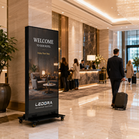 Affichage LED 4K HDR10 intégré en surface GOB, module 320x160mm à entretien frontal, haute stabilité, garantie 5 ans pour l'industrie du luxe