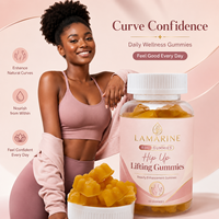 LAMARINE Gummies au Gingembre et au Collagène pour l'Augmentation et le Rehaussement des Fesses, Effet BBL, Amélioration de l'Immunité