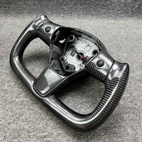 Volant en fibre de carbone compatible avec Tesla Model S X Y Model 3 Yoke, amélioration et modification personnalisables, chauffage intégré