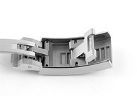 Fermoir à boucle pliante en acier inoxydable à réglage fin, dragonne en silicone GMT, bracelet en caoutchouc 20 21mm