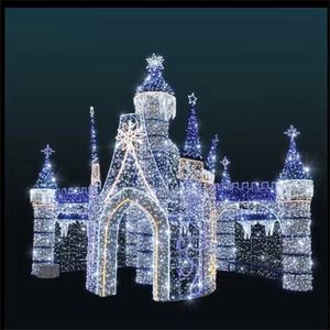 Iluminación Navideña para Exteriores, Noria 3D LED, Iluminación Decorativa para Bodas de Estilo Nórdico Moderno, IP44 - Product Image 2