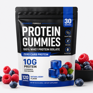 Gomitas de Proteína Aislada de Suero de Leche <span class=keywords><strong>100</strong></span>% Pura, Cero Carbohidratos |   300g de Proteína Total por Bolsa |   10g de Energía por Porción - Product Image 1