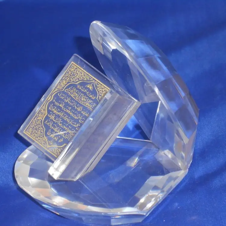 MH-JS0020, venta al por mayor, regalos de boda musulmanes de cristal con forma de concha, elegantes y baratos para invitados, recuerdos para llevar