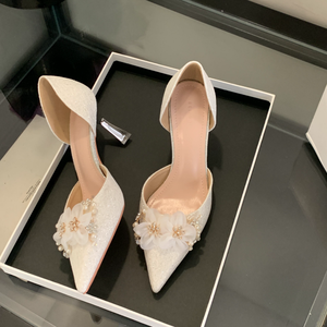 Zapatos de Tacón Alto de Diseño de Lujo para Novia, con Punta Puntiaguda, Resistentes al Desgaste, Antideslizantes, Zapatos de Mujer, Tacones Altos Sexys para Dama, Zapatos de Oficina - Product Image 4