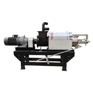 Hot Sale Screw Press Sludge Dewater Poultry Animal Pig Waste Cleaning Cow Dung Manure Drying Dewatering Machine