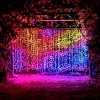 Vente directe usine – Guirlande lumineuse LED en plastique pour extérieur, jardin, Noël, Ra50, blanc chaud, étanche IP44, 5M, AC85-265V