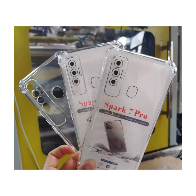 Anti Scratch Soft Silicone Phone Case Transparent Shockproof Phone Suitable for Tecno Spark Series