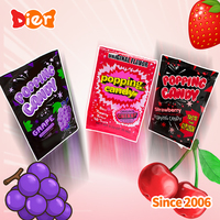 Bonbons en gros personnalisés sous marque privée Halal, bonbons durs effervescents fruités, acidulés, sucrés, saveurs variées, bonbons chinois, sachet de bonbons jouets pour enfants