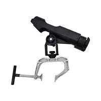 Support de canne à pêche en aluminium, pince de fixation pour bateau, support à angle réglable pour cannes à pêche