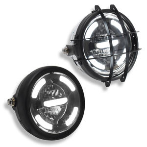 <span class=keywords><strong>Faro</strong></span> de motocicleta 12V 40W 7 pulgadas <span class=keywords><strong>redondo</strong></span> LED proyector <span class=keywords><strong>faro</strong></span> aluminio negro ajuste Universal haz alto/bajo - Product Image 2
