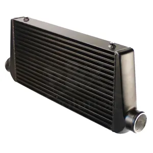 Phổ Fit <span class=keywords><strong>Turbo</strong></span> thanh nhôm và tấm <span class=keywords><strong>intercooler</strong></span> 600x300x76 mét phía trước gắn kết 3 "in/Outlet Đen - Product Image 3