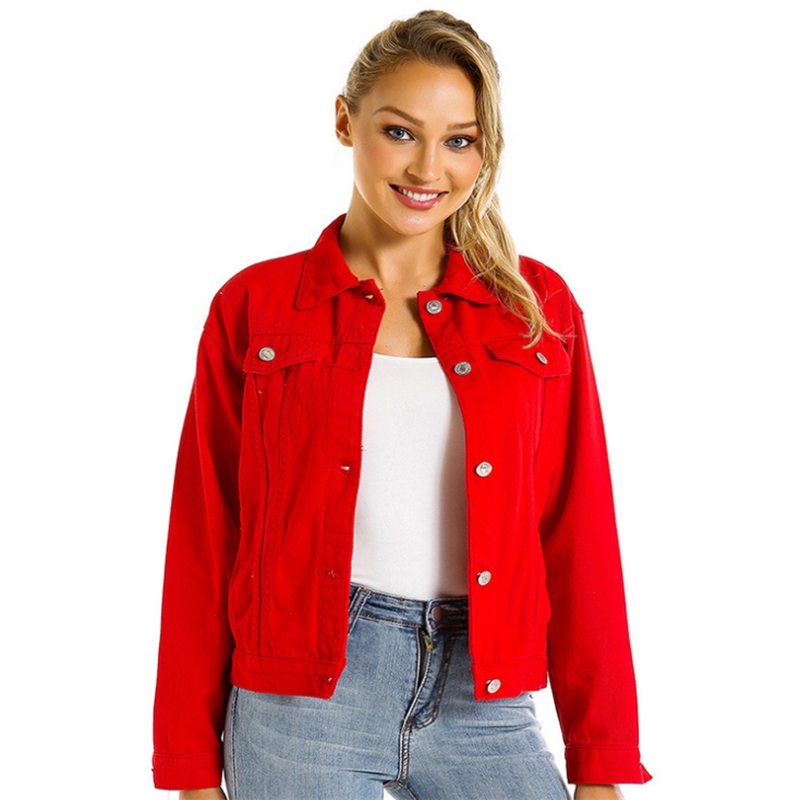 Red Denim Jacket China Trade,Buy China Direct From Red Denim ...