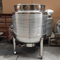 Réservoir de mélange d'acier inoxydable revêtu de réservoir de mélange de chauffage au gaz naturel 1000L