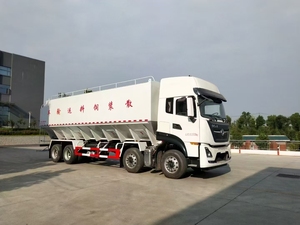 Precio de fábrica Granja grande Alimentación para pollos 40 toneladas Camión de transporte de semirremolque - Product Image 4