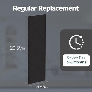 Filtre à charbon actif Xinrui 523x143mm pour filtration d'air domestique Honeywell HFD070 HFD120 - Product Image 3