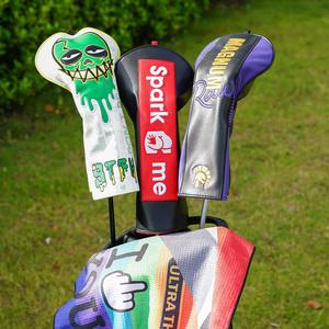 Fundas de Lujo para Palos de Golf con Diseño de Monstruo de Peluche, Lindos Juguetes de Peluche de Calidad, Venta al por Mayor de Fundas con Forma de Cabeza de Animal para Palos de Madera - Product Image 4