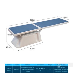 Vente en gros de plateformes de saut et de trampolines antidérapants en fibre de verre pour piscines extérieures et domestiques - Product Image 5