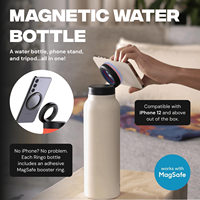 Botella Deportiva de Acero Inoxidable con Aislamiento al Vacío de Doble Pared de 32 oz con Logotipo Personalizado, Soporte Magnético para Teléfono, Aislamiento Térmico de 12-24 Horas
