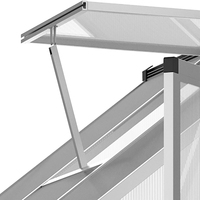 Serre en verre de polycarbonate de jardin de véranda de cadre en aluminium de fabricant personnalisée résistante au vent