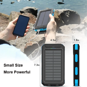 4 in 1 20000 Solar Energy Power Bank Waterproof Solar Power Bank Usb Charger 20000mah Battery Plastic Mobile <b>Phones</b> Devices 10W - Product Image 5
