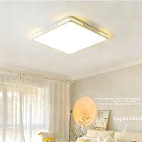 Lustre LED ultra-fin en fer et acrylique avec télécommande, design moderne, pour salon, cuisine, balcon, chambre, éclairage de plafond intérieur