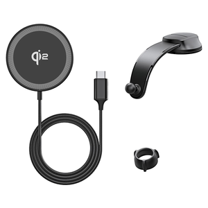 Cargador Inalámbrico Magnético DUZZONA <span class=keywords><strong>V4</strong></span> Qi2 de 15W con Ventosa para Coche, Soporte de Carga Rápida para Teléfono para iPhone y Serie Samsung - Product Image 1