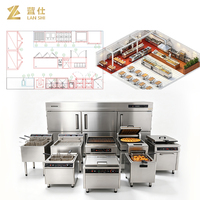 Ensemble d'équipements de cuisson professionnels durables en acier inoxydable – Options gaz/électrique – Solution tout-en-un pour restaurants de restauration rapide et pizzerias