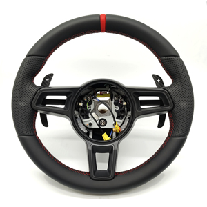 Volante para <span class=keywords><strong>Porsche</strong></span> en Oferta, con Cuero Completo y Agarre de Cuero Perforado, Compatible con <span class=keywords><strong>918</strong></span>, 911, <span class=keywords><strong>Boxster</strong></span>, 981 - Product Image 1