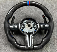 Volant en fibre de carbone pour BMW Série 1/3/5/6/7/8, pour BMW X1 X3 X5 X6 E30 E34 E36 E46 E81 E70 E82 E87 E90 E91 E92 E93 E60