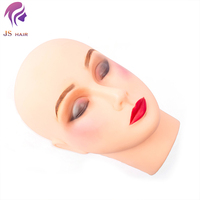 Poupée factice de maquillage de formation de tête plate pour l'extension de faux cils, pratique d'implantation cosmétologie salon de coiffure à vendre
