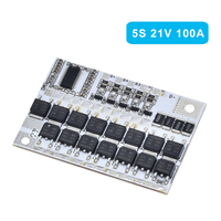 3s/4s/5s Bms 12v 16.8v 21v 100a Li-ion Lmo Ternaire Lithium Protection de La Batterie Circuit Conseil Li-polymère Équilibre De Charge Module
