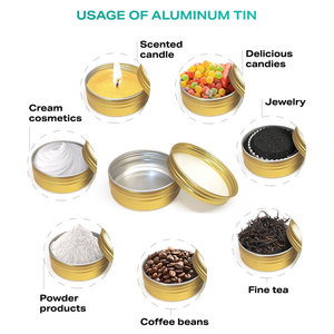 Aluminum Round Cosmetic Tin Cans Screw Cap Screen Printing <b>Polished</b> Surface 50ml 100ml 150ml - Product Image 5