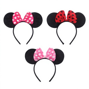Diadema con Orejas de Ratón de Tela de la Marca JY-DL, con Lazo, Accesorios para el Cabello para Fiestas, Cumpleaños y Festivales, para Niños y Adultos, Venta al Por Mayor - Product Image 4