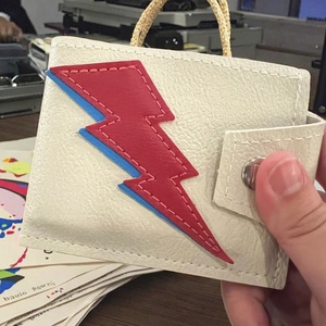 Cartera Corta de Cuero Genuino para Hombre con Protección RFID, Monedero con Cremallera, Forro de Poliéster, Cierre Abierto, Portátil, para Reuniones - Product Image 2