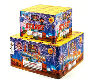 Fuochi d'artificio a torta <span class=keywords><strong>The</strong></span> <span class=keywords><strong>Big</strong></span> <span class=keywords><strong>Bang</strong></span> 200 colpi, assortiti, colorati, a scoppio di peonia, per il Capodanno - Product Image 6
