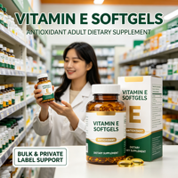 Gélules de Vitamine E pour Adultes en Marque Blanche OEM – Force et Emballage Personnalisés, Vente en Gros, Supplément Antioxydant pour Soins de la Peau