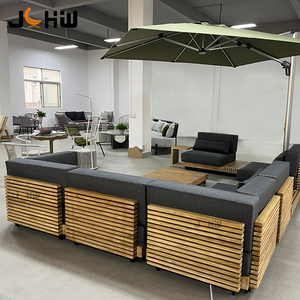 Meubles <span class=keywords><strong>de</strong></span> <span class=keywords><strong>jardin</strong></span> en teck <span class=keywords><strong>de</strong></span> luxe modernes du fabricant Ensemble <span class=keywords><strong>de</strong></span> canapé <span class=keywords><strong>de</strong></span> patio en bois massif avec <span class=keywords><strong>coussins</strong></span> <span class=keywords><strong>pour</strong></span> hôtels Parcs - Product Image 4