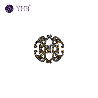 Strass en verre thermofusible en gros, motifs lettres thermocollants pour vêtements DIY