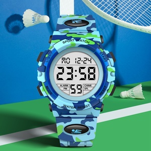 Kids Watch 3-15 Year Old Boy Outdoor Sport Multifunction <b>Timer</b> LED Silicone Waterproof Watch Alarm Calendar Analog Digital Watch - Product Image 2