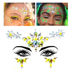 Nieuwste Beauty Festival Face Gem Voorhoofd Tattoo Sticker Strass Party Decor Edelsteen Oogsticker Voor Vrouw Meisje