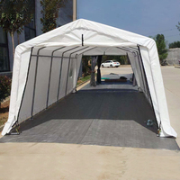 Abri de voiture portable robuste pour deux véhicules, tente de stationnement, abri pliable pour voiture
