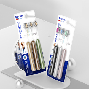 <span class=keywords><strong>Brosse</strong></span> à dents haut de gamme ECO Texture, étiquettes privées, logo personnalisé, avec poils arrondis et manche en plastique cristallin cylindrique - Product Image 3