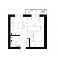 Conception d'intérieur d'appartement dans un hôtel de luxe, plan d'étage 2D CAD, service de rendu 3D personnalisé