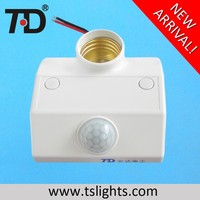Portalámparas Inteligente AC220V E27 de 30W IP22 con Sensor de Movimiento, Rango de Detección de 0-3m, Interruptor de Luz Automático por Inducción del Cuerpo Humano